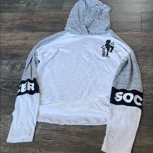 Soccer hoodie cover up